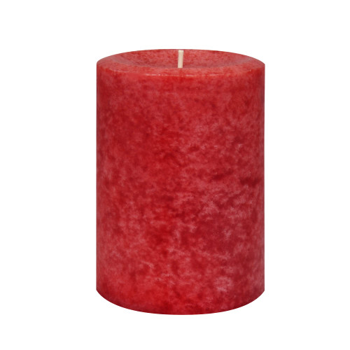 Jeco Inc. 3" x 4" Cinnamon Cide Red Scented Pillar Candle, 3 X 4 Inch
