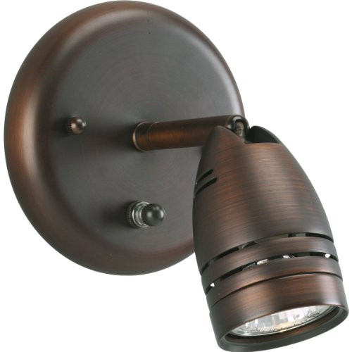 Progress Lighting P6154-174WB 1-Light Wall Mount Directional with On/Off Switch, Urban Bronze