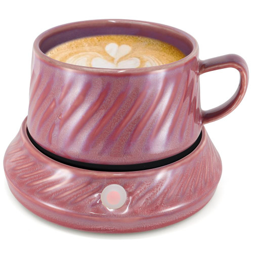 Coffee Mug Warmer Electric Coffee Warmer for Desk with Auto Shut Off 3 Temperature Setting Smart Cup Warmer for Heating Coffee Beverage Milk Tea and Hot Chocolate as Gifts for Mom Grandma (with Cup)