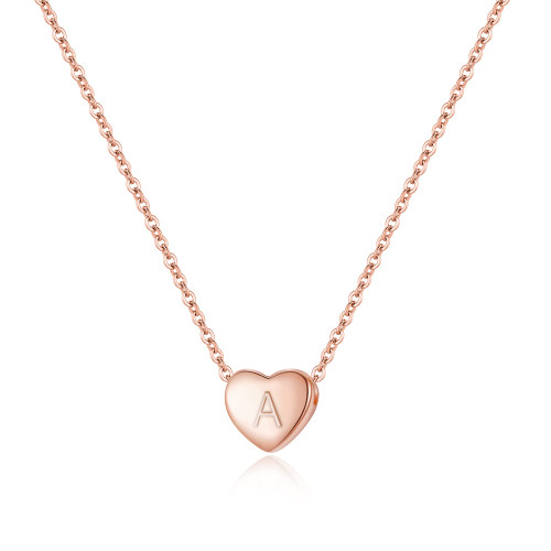 BriLove Gifts for Mom Girls Women 925 Sterling Silver Tiny Initial Heart Pendant Choker Necklace for Mothers Day/Valentines Day/Birthday/Christmas/Anniversary Letter A 14K Rose-Gold-Toned BriLove Gifts for Mom Girls Women 925 Sterling Silver Tiny Initial Heart Pendant Choker Necklace for Mothers Day/Valentines Day/Birthday/Christmas/Anniversary Letter A 14K Rose-Gold-Toned