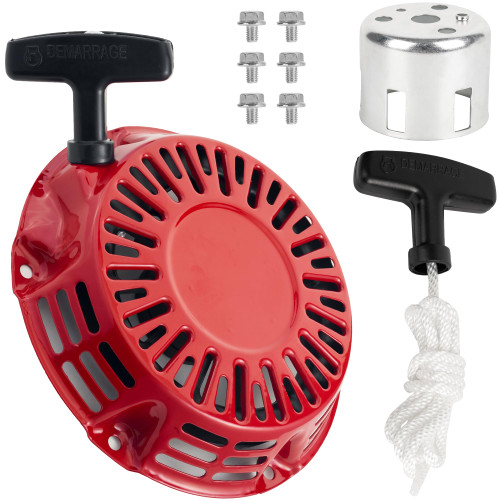 Canamax 28400-ZH8-013YA Starter Recoil GX160 Replacement - Pull Recoil Starter for Honda GX120 GX160 GX200 (Steel Rod Paws) Engine 4/5.5/6.5HP Generator Lawnmower 28400-ZH8-013YA 28400-ZH8-013ZA