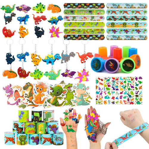 108Pcs Dinosaur Party Favors Dinosaur Stamps Slap Bracelets Keychains Rings Stickers Temporary Tattoos for Kids Birthday Party Supplies, Carnival Prizes, Prize Box Gift, Pinata Goodie Bag Fillers 108Pcs Dinosaur Party Favors Dinosaur Stamps Slap Bracelets Keychains Rings Stickers Temporary Tattoos for Kids Birthday Party Supplies, Carnival Prizes, Prize Box Gift, Pinata Goodie Bag Fillers
