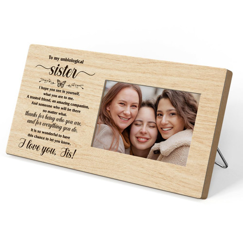Gifts for Best Friend Unbiological Sister Gifts for Women Picture Frames Soul Sister Gifts Friendship Gifts for Besties BFF Big Little Sister Photo Frame Birthday ChristmasWall&Tabletop Frame