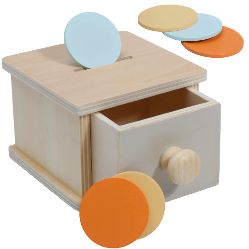 Montessori Mama Montessori Coin Box, Montessori Toys for 1 Year Old Toddler Coins, Baby Wooden Montessori Toy Ball Infant Drawer Drop Montessori Mama Montessori Coin Box, Montessori Toys for 1 Year Old Toddler Coins, Baby Wooden Montessori Toy Ball Infant Drawer Drop