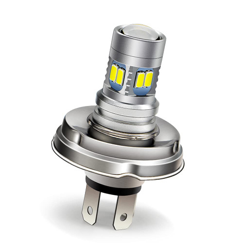 Ruiandsion P45T LED Motorcycle Headlight Bulb 6-30V Super Bright 5730 12SMD Chips LED Bulb for Motorbike Headlight,White