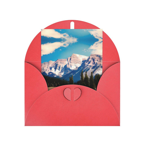 NEZIH Rocky Mountains Print Thank You Gift Card Greeting Cards Birthday Wedding Christmas Invitation Cards