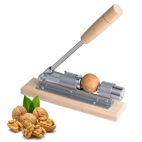 NovelBee Heavy Duty Pecan Nut Cracker Tool,Adjustable Nutcracker for Hazelnuts,Almond,Walnut,Brazil Nut