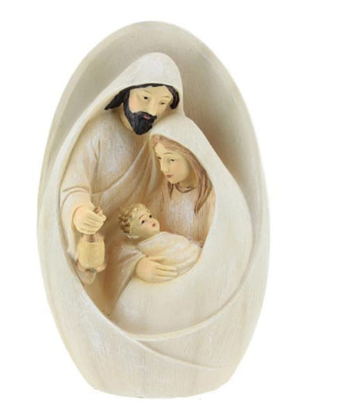 Holy Family Figurine Christmas Nativity Scene Jesus Birth, Figurine of Blessed Mother Mary and St Joseph Holding Infant Baby Jesus Christ Renaissance Religious Collection - 3.9 inch Holy Family Figurine Christmas Nativity Scene Jesus Birth, Figurine of Blessed Mother Mary and St Joseph Holding Infant Baby Jesus Christ Renaissance Religious Collection - 3.9 inch