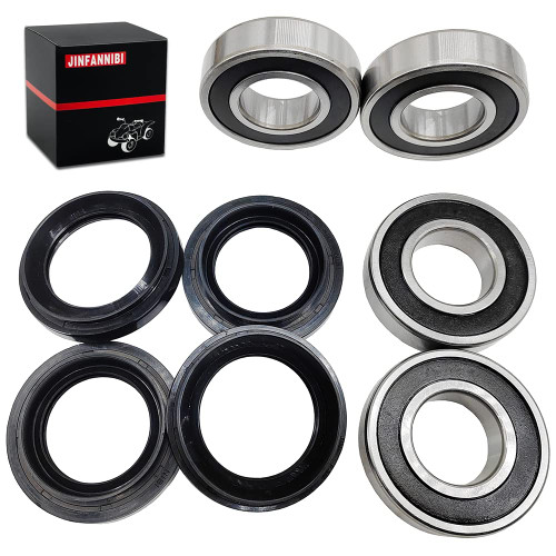 Rear Wheel Bearing and Seal Kit for Yamaha Rhino 450 660 700 YXR700F YXR660F YXR450F 2004-2013 YXZ1000R 2016