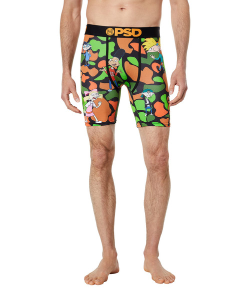 PSD Men's Hey Arnold Camo Boxer Briefs, Multi, L