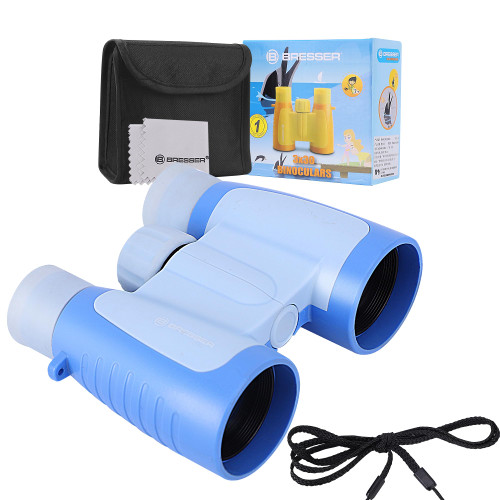 Binoculars for Kids 3x30 High Resolution, Kids Binoculars Gifts for 3+ Years Boys Girls, Compact Shockproof Kids Binoculars for Bird Watching, Hiking, Camping, Travel, Outdoor Games, Exploration(Blue)