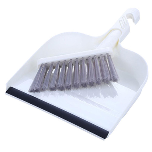 GRIRIW 1 Set Mini Broom Brush Cute Broom Brooms with Dustpan Cleaning Accessory Portable Mini Dustpan Indoor Broom Small Broom Multi-Function Dust Pan Plastic White Keyboard Small Dustpan