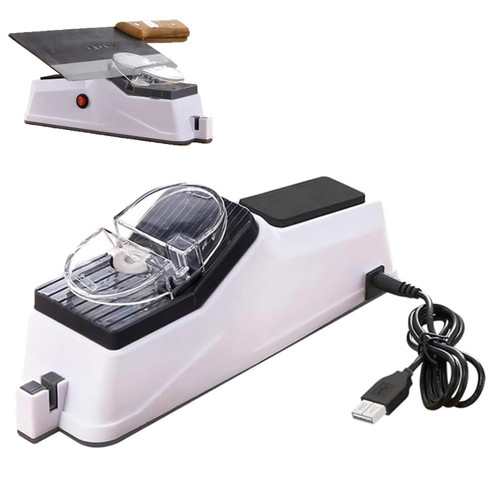 Electric Knife Sharpener, Knife Sharpener Electric, Double Sided Electric Knife Sharpener, Knife Sharpener Tool Electric, Electric Knife Sharpener Tool, 5 Seconds for Quick Sharpening (USB) Electric Knife Sharpener, Knife Sharpener Electric, Double Sided Electric Knife Sharpener, Knife Sharpener Tool Electric, Electric Knife Sharpener Tool, 5 Seconds for Quick Sharpening (USB)