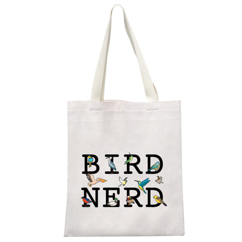 GJTIM Ornithologist Gift Bird Nerd Bird Watching Zipper Makeup Bag for Bird Lovers (Bird Nerd Tote)