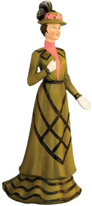 Melody Jane Dolls Houses Dollhouse Victorian Lady in Green Outfit Miniature People Resin Figure 1:12