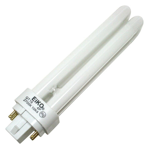 Eiko QT18/30-4P 18W Quad-Tube 3000K G24q2 4 Pin Base Fluorescent Halogen Bulbs