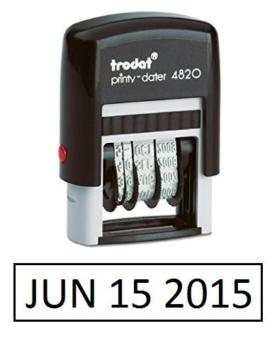 Trodat .15625" x 1" Self-Inking Dater with Black Ink - Non Customizable