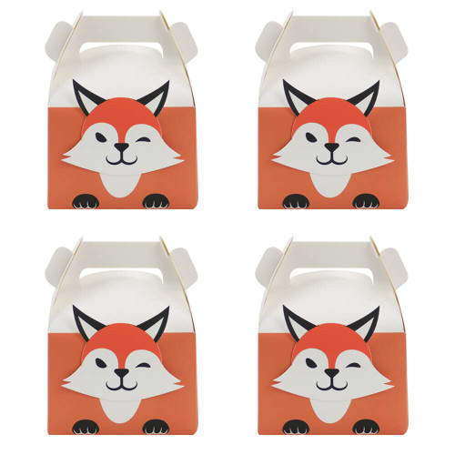 25PCS Party Favor Boxes Cute Animal Cookie Boxes Handheld Candy Boxes Gable Treat Boxes Holiday Goodie Paper Boxes Gift Boxes for Birthday Party Baby Shower Supplie