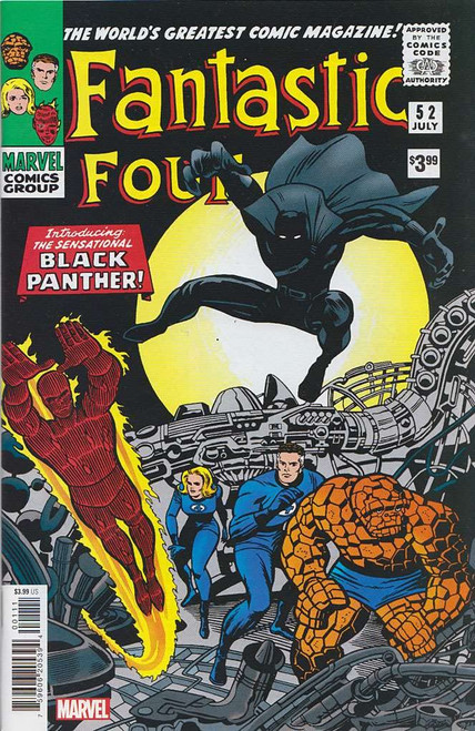 Fantastic Four (Vol. 1) #52A VF/NM ; Marvel comic book | Fascimile Edition Black Panther Fantastic Four (Vol. 1) #52A VF/NM ; Marvel comic book | Fascimile Edition Black Panther