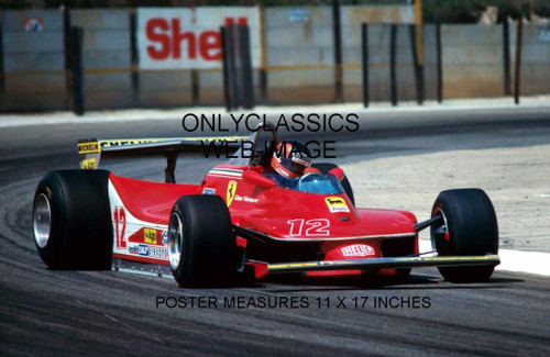 OnlyClassics 1979 Gilles VILENEUVE Grand Prix Formula ONE 11X17 Photo Poster Ferrari Racing OnlyClassics 1979 Gilles VILENEUVE Grand Prix Formula ONE 11X17 Photo Poster Ferrari Racing