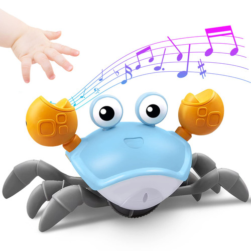Plnmlls Crawling Crab Baby Toy,Tummy Time Toys Equipped with LED Lights and Music,Early Learning Educational Toys,Birthday Toy for Infant Toddler Boy Girl Plnmlls Crawling Crab Baby Toy,Tummy Time Toys Equipped with LED Lights and Music,Early Learning Educational Toys,Birthday Toy for Infant Toddler Boy Girl