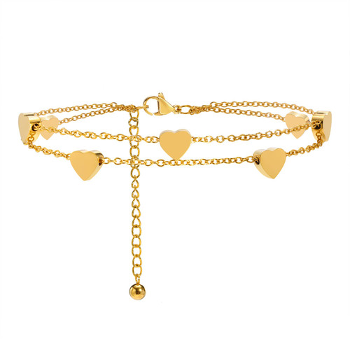 MPRAINBOW Anklet Bracelets for Women - Adjustable Heart Charm Chain Anklets Summer Beach Anklet Foot Chain Bracelet Jewelry,Dainty Layered Anklet Heart Ankle Chain Anklets Jewelry Gift MPRAINBOW Anklet Bracelets for Women - Adjustable Heart Charm Chain Anklets Summer Beach Anklet Foot Chain Bracelet Jewelry,Dainty Layered Anklet Heart Ankle Chain Anklets Jewelry Gift