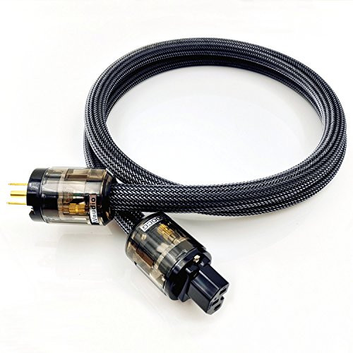 WAudio Hi-End Hifi Audio AC Power Cable Power Cord US Plug - 5FT (1.5M) 