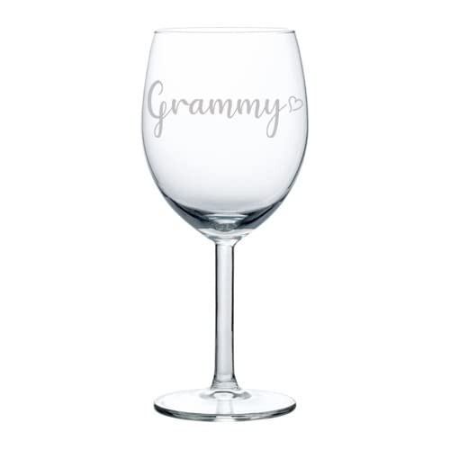 Wine Glass Goblet Grammy With Heart (10 oz)