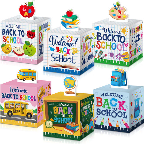 PerKoop 24 Pieces Back to School Candy Boxes Back to School Party Decorations First Day of School Party Favor Boxes Gift Boxes for School Classroom New Semester Favors Kids Birthday Party Supplies