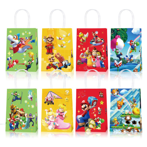 16PCS Party Gift Bags for Super Bros Party Supplies, Party Favor Bags for Bro Cartoon Party Supplies, Goody Candy Treat Bags for Super Bros Party Favors Decor Super Bros Themed Birthday Decorations for Boys Girls 16PCS Party Gift Bags for Super Bros Party Supplies, Party Favor Bags for Bro Cartoon Party Supplies, Goody Candy Treat Bags for Super Bros Party Favors Decor Super Bros Themed Birthday Decorations for Boys Girls