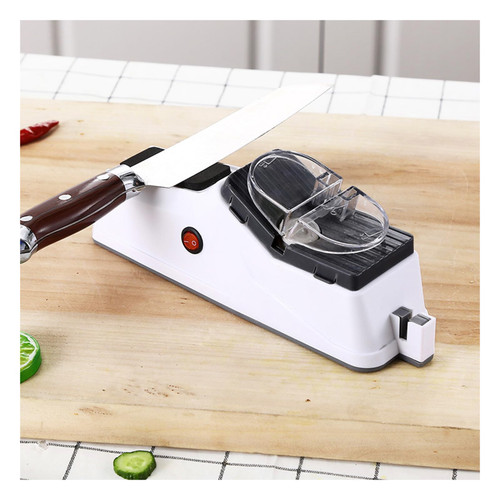 Electric Knife Sharpener, Professional Knife Sharpener for Home, Knife Sharpener for Kitchen, 5 Seconds for Quick Sharpening & Polishing with Protective Cover (USB Interface Style)