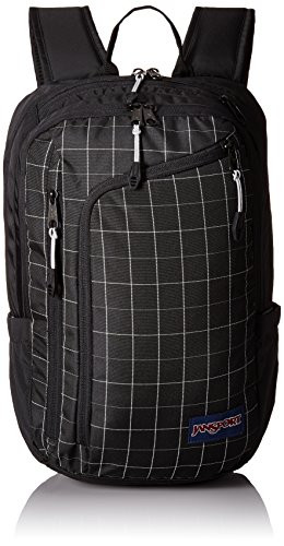 JanSport Platform Laptop Backpack - Black Reflective Grid