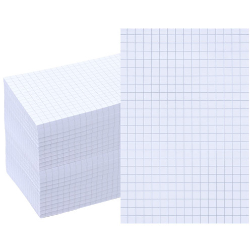 12 Pads Grid Paper Sticky Notes Grid Writing Notepad 4 x 6 Inch Grid Lines Sticky Notes Graph Paper Sticky Notes with Black Grid Lines Sticky Notepad Memo for Office Home, 50 Sheet Each (White)