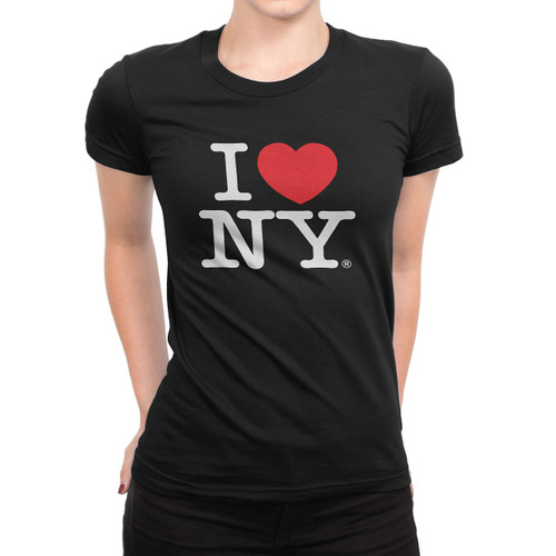 I Love NY Ladies T-Shirt Crewneck Tee Heart New York (Black, Medium) I Love NY Ladies T-Shirt Crewneck Tee Heart New York (Black, Medium)