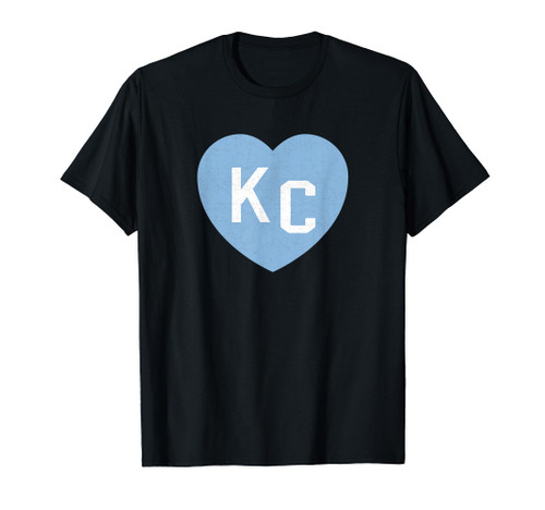 KC Heart 2-Letter KC (Kansas City) KC Love KC Powder Blue KC T-Shirt KC Heart 2-Letter KC (Kansas City) KC Love KC Powder Blue KC T-Shirt