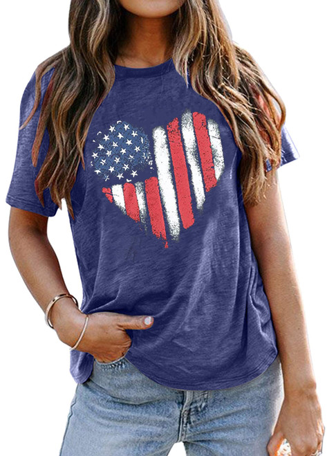 American Flag Shirt Women Patriotic Shirts 4th of July Flag Heart Graphic T-Shirts Short Sleeve USA Tee Tops American Flag Shirt Women Patriotic Shirts 4th of July Flag Heart Graphic T-Shirts Short Sleeve USA Tee Tops