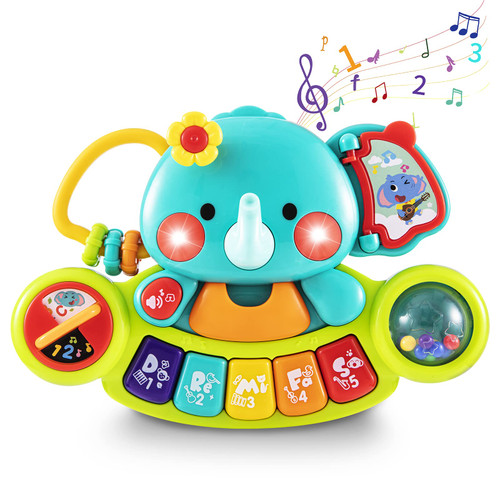 Baby Toys 6 to 12 Months,Elephant Piano Light Up Keyboard Musical Sound Baby Toys for 6 9 12 18 Months, Early Activities Development Infants Babies Toy Gift for 6-12 Months 1 Year Old Boys Girls Baby Toys 6 to 12 Months,Elephant Piano Light Up Keyboard Musical Sound Baby Toys for 6 9 12 18 Months, Early Activities Development Infants Babies Toy Gift for 6-12 Months 1 Year Old Boys Girls