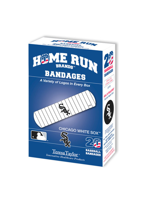 MLB Chicago White Sox Bandages (6-Pack), White, One Size MLB Chicago White Sox Bandages (6-Pack), White, One Size