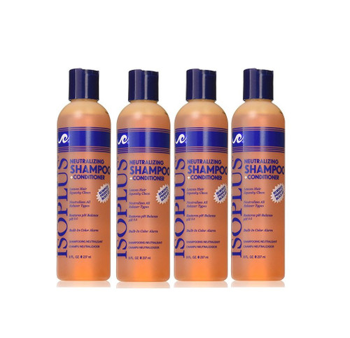 Isoplus Neutralizing Shampoo plus Conditioner 8 Ounce (237ml) (Pack of 4)
