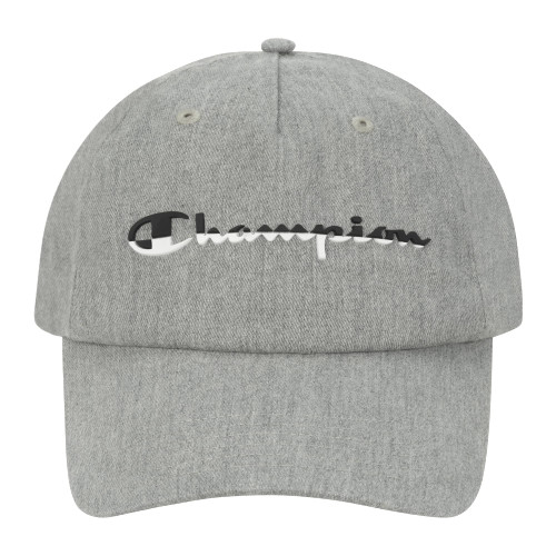 Champion unisex adult Neighborhood Dad Adjustable Baseball Cap, Oxford Heather Grey, One Size US