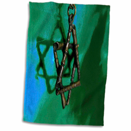 3D Rose Spirit Shadows Towel, 15 x 22, White