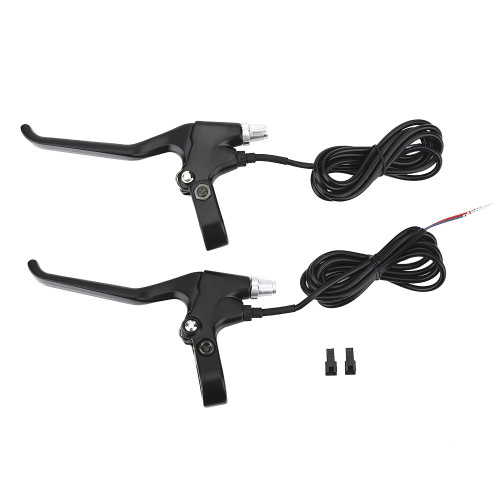 KENANLAN Bike Brakes Lever Aluminum Alloy, 1 Pair Durable 2 Wires Left & Right E Bike Bicycle Electric Brake Lever Replacement Parts for Mountain Bike, Road Bike KENANLAN Bike Brakes Lever Aluminum Alloy, 1 Pair Durable 2 Wires Left & Right E Bike Bicycle Electric Brake Lever Replacement Parts for Mountain Bike, Road Bike