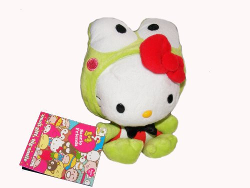 Sanrio Freinds Hello Kitty in Keroppi costume 6 inch plush