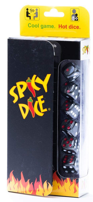 Spicy Dice - Like Card and Board Games? Like Farkle, Tenzi, LCR & Yacht? You'll Love Spicy Dice, with red dots for Wild or Double Score. Great for Travel.