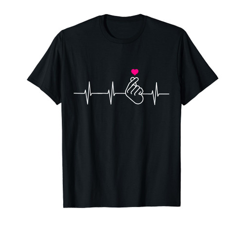 K-Pop Shirt - Heartbeat Hand Heart Korean Pop Music Gift T-Shirt K-Pop Shirt - Heartbeat Hand Heart Korean Pop Music Gift T-Shirt