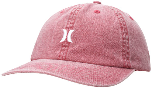 Hurley Women's Baseball Cap - Iconic Curved Brim Snap-Back Mom Hat, Size One Size, Red