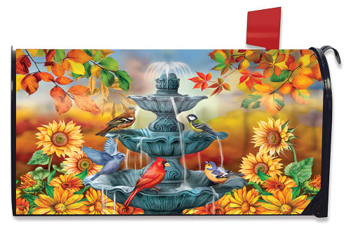 Briarwood Lane Bath Time Birds Magnetic Mailbox Cover Cardinals Bluebirds Standard