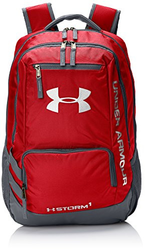 Under Armour Storm Hustle II Backpack, Red (600)/Silver, One Size