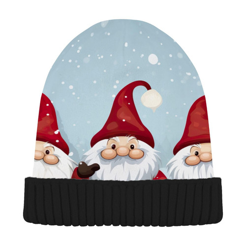 Christmas Red Winter Gnome Beanie Hat for Men Women Beanie Winter Hat Ski Hat Unisex Slouchy Beanies for Cold Weather