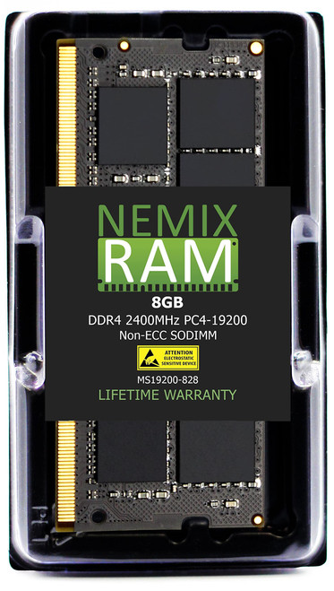 8GB (1x8GB) DDR4-2400MHz PC4-19200 1.2V SODIMM Laptop Memory by NEMIX RAM
